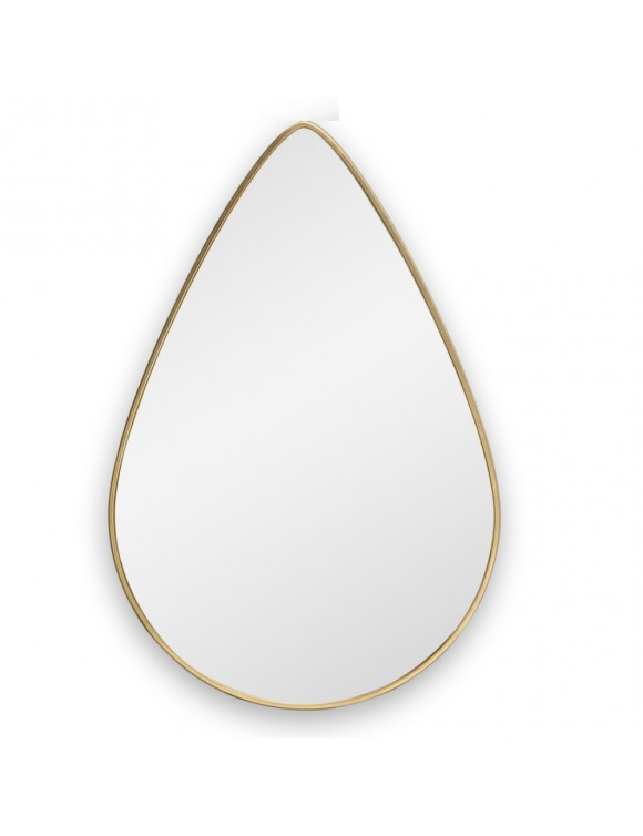 Зеркало-капля в золотой раме Droppe Gold (Дроп) Smal 40*60см в интернет-магазине зеркальной мастерской ЗЕРКАЛА-М фото